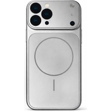 Vissona iPhone 15 Pro Max Uyumlu Kamera Korumalı Magsafe Wireless Şarj Özellikli Full Glass Arka Kapak