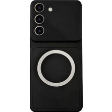 Vissona Samsung Galaxy S26 Uyumlu Kamera Korumalı Magsafe Wireless Şarj Özellikli Full Glass Arka Kapak