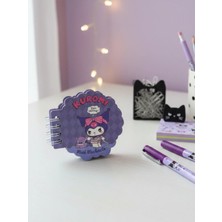 Gifi Hello Kitty & Kuromi Lisanslı Spiralli Özel Kesim Mini Bloknot