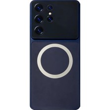 Vissona Samsung Galaxy S26 Ultra Uyumlu Kamera Korumalı Magsafe Wireless Şarj Özellikli Full Glass Arka Kapak