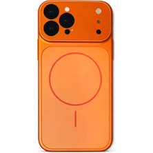Vissona iPhone 13 Pro Max Uyumlu Kamera Korumalı Magsafe Wireless Şarj Özellikli Full Glass Arka Kapak