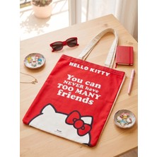 Gifi Kuromi & Hello Kitty Lisanslı Bez Çanta