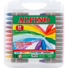 Alpino Plastik Çantalı 24 Renk Pastel Boya Kalemi DC008297N