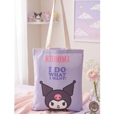Gifi Kuromi & Hello Kitty Lisanslı Bez Çanta