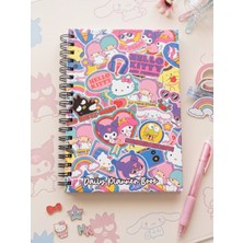 Gifi Kuromi & Hello Kitty Stickerlı Planner Kitap