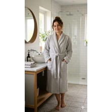 Bukle Bornoz, Şal Yaka Bornoz ,%100 Pamuklu Kadın / Erkek Unisex Bornoz