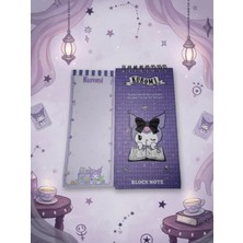 Gifi Kuromi & Hello Kitty Lisanslı Sert Kapaklı Bloknot