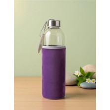 Dörtel Tedarik Kadife Kılıflı Cam Matara 750 ml