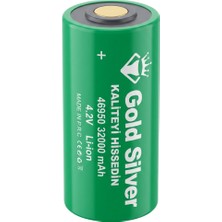 farissu Gold Silver 46950 Şarj Edilebilir Li-Ion Pil - 32000 Mah 4.2V (Yüksek Kapasite)