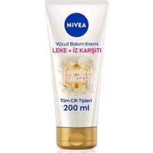 Nivea LuminouS630 Leke ve İz Karşıtı Vücut Bakım Kremi 200 ml Tüm Cilt Tipleri İçin Etkili Nemlendirici