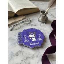 Gifi Hello Kitty & Kuromi Lisanslı Spiralli Özel Kesim Mini Bloknot