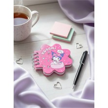 Gifi Hello Kitty & Kuromi Lisanslı Spiralli Özel Kesim Mini Bloknot