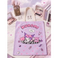 Gifi Kuromi & Hello Kitty Lisanslı Bez Çanta