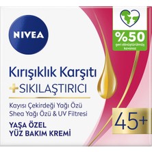 Nıvea Kırışıklık Karşıtı + Sıkılaştırıcı Yaş 45+ Yüz Bakım Kremi 50 ml x 5 Adet