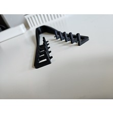 Mays 3D Studio 3D Baskı Pratik Saç Toplama Tarağı Siyah Renk Ergonomik Tasarım