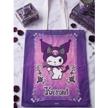 Gifi Kuromi & Hello Kitty Lisanslı Bez Çanta