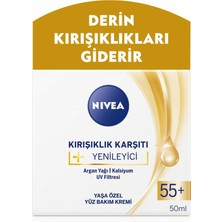 Nıvea Kırışıklık Karşıtı + Yenileyici Yaş 55+ Yüz Bakım Kremi 50 ml