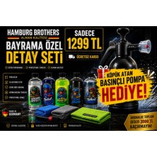 Hamburg Brothers Bayrama Özel 10 Parça Oto Yıkama Bakım Seti  + Köpük Atan Pompa Hediye