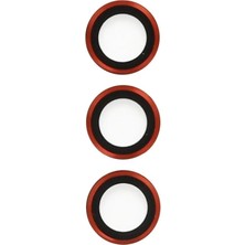 TeknoKapsül Galaxy S23 Metal Kamera Lens - Kırmızı