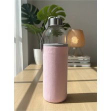 Dörtel Tedarik Kadife Kılıflı Cam Matara 750 ml