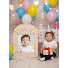 Woodengifts Kişiye Özel ve Her Yaşa Uygun Ahşap Büyük Boy Doğum Günü Fotoğraf Panosu Kapı Süsü