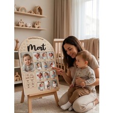 Woodengifts 3D Kişiye Özel Isimli Ahşap Doğum Günü Fotoğraf Panosu Doğum Günü Tablosu Kapı Süsü