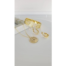 Sones Aksesuar Venüs Gold Çelik Takı Seti