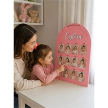 Woodengifts 3D Kişiye Özel Isimli Ahşap Doğum Günü Fotoğraf Panosu Doğum Günü Tablosu Kapı Süsü
