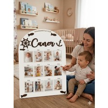 Woodengifts 3D Kişiye Özel Isimli Ahşap Doğum Günü Fotoğraf Panosu Doğum Günü Tablosu Kapı Süsü