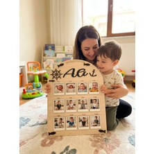 Woodengifts 3D Kişiye Özel Isimli Ahşap Doğum Günü Fotoğraf Panosu Doğum Günü Tablosu