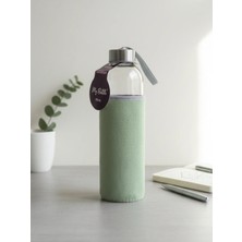 Dörtel Tedarik Kadife Kılıflı Cam Matara 750 ML