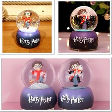TeknoKapsül Harry Potter Kar Küresi | 16 cm Işıklı Müzikli Otomatik Üflemeli Büyük Boy