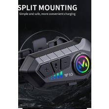 TeknoKapsül Y10 Kask Kulaklık Bluetoototosiklet Kulaklık 5,3 Bluetooth Intercom Motorsiklet Kulaklık