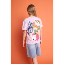 DeFacto %100 Pamuk Süper 1 Takım Oversize Tişört Kız Çocuk H7949A826HS