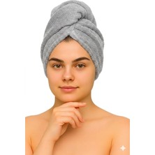 Düğme Lastikli Havlu Bone , Saç Bone ,Pamuklu Saç Bone , Bukle Baş Havlusu ,Saç Kurutma Bonesi