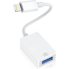 Derwell Yeni 2026 Güncell Versiyonlu Ipad iPhone Hızlı Şarj ve Veri Transferi Otg Adaptör Lightning Erkek USB 3.0 Adaptör Yüksek Veri Aktarma USB Lightning Adapter