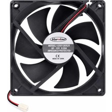 Marxlow 12CM 12VOLT 25MM 120X120X25MM Dc 2p Fan 12V 2 Uçlu 0.28A