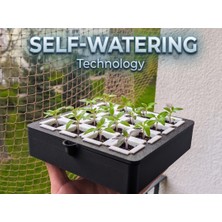 Mays 3D Studio Kendinden Sulamalı Mini Fide Yetiştirme Seti Self Watering Saksı Sistemi