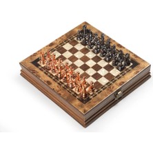 Helena Wood Art Selge Küçük Satranç Takımı 25CM - Mazel