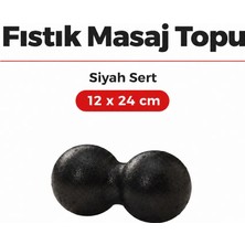 Actifoam Peanut Lacrosse Massage Ball Fıstık Masaj Topu Siyah Sert