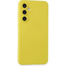 TeknoKapsül Galaxy S24 Kılıf Nano Içi Kadife Silikon - Sarı