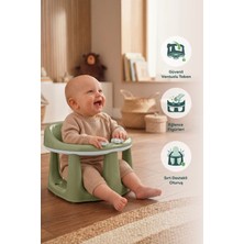 Wumboo Bebek Banyo Oturağı - Mama Oturağı Vakum Tabanlı Bebek Oturağı Yeşil