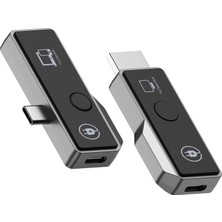 CoverZone Kablosuz Ekran Yayınlayıcı & Alıcı - 1080P 60Hz HDMI Kablosuz Ekran Adaptörü, Usb-C, Dp-Alt, 5ghz Wifi, Tak Çalıştır, Mac, Windows, Android Uyumluluğu | ZR1180