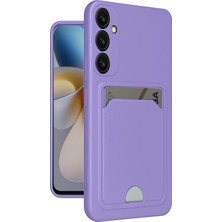TeknoKapsül Galaxy A55 5g Kılıf Kelvin Kartvizitli Silikon - Lila