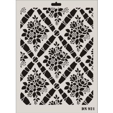 TeknoKapsül Dantel Seri DN-921 Stencil 35X25 cm
