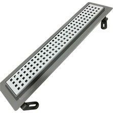 Veka 50 cm Paslanmaz Çelik Lineer Duş Kanalı Gideri – Ayarlanabilir Ayaklı Duş Süzgeci
