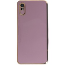 TeknoKapsül Redmi 9A Kılıf Volet Silikon - Mor