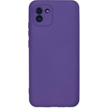 TeknoKapsül Galaxy A03 Kılıf Nano Içi Kadife Silikon - Mor