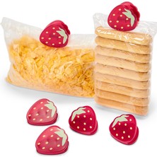 Tchibo Aroma Klipsi, Plastik, Çilek, 6lı