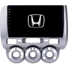 Honda Jazz Manuel Klima 9"inch Android 14 Multimedya Sistemi 4-64 Navimex (2002-2008-SİLVER)